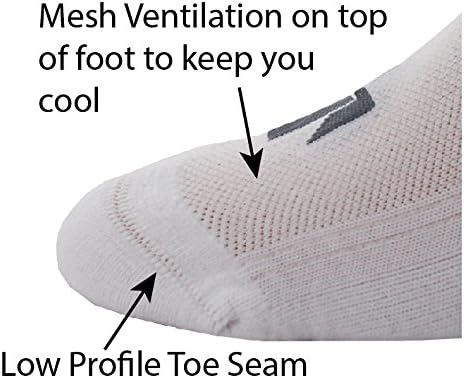 Pree Women's No-Show Athletic Socks (6-Pack)