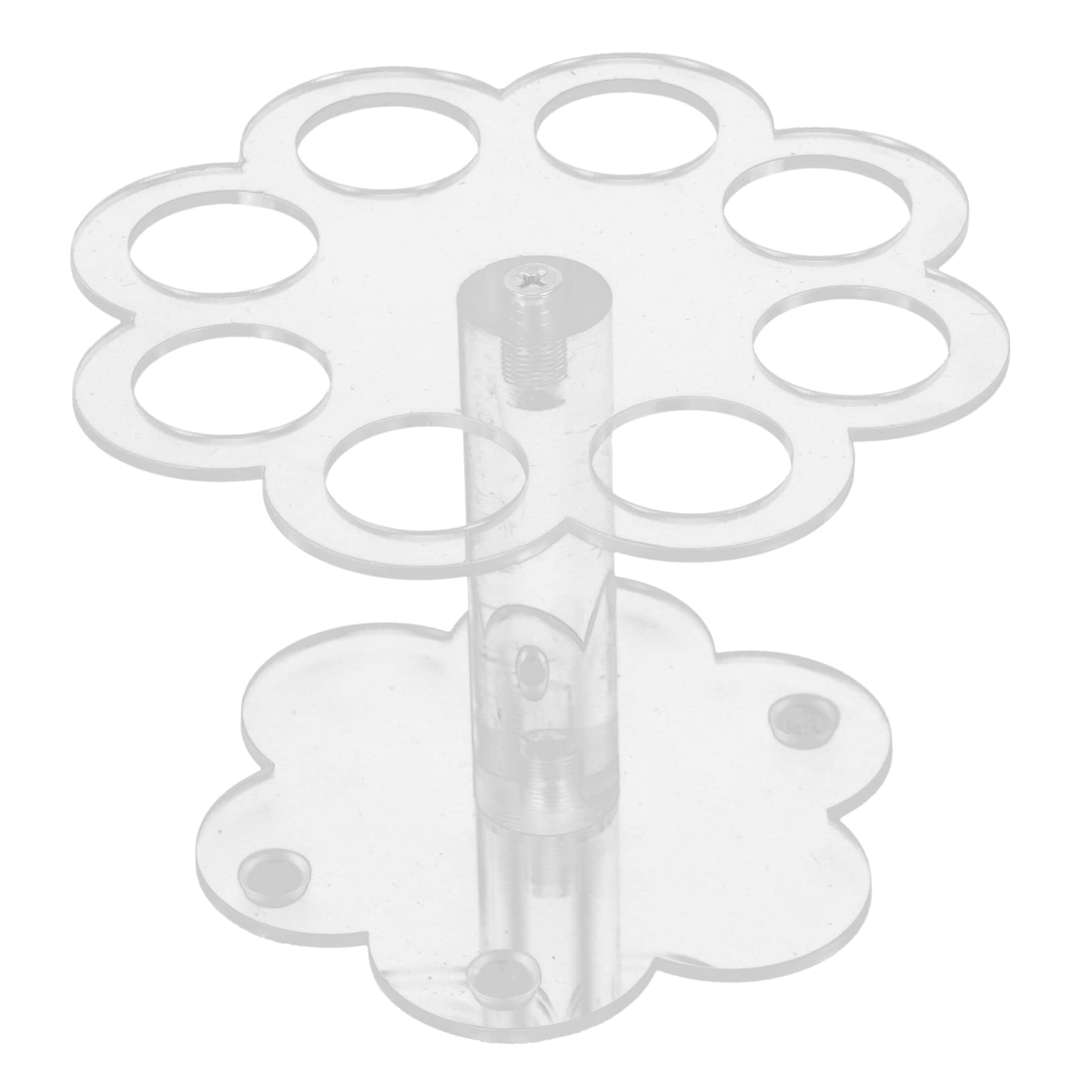 ABOOFAN Transparent Ice Cream Cone Holder Stand Petal Shaped Dessert Display Rack for Party Birthday and Wedding Celebrations for Cone Treats and Sweet Displays