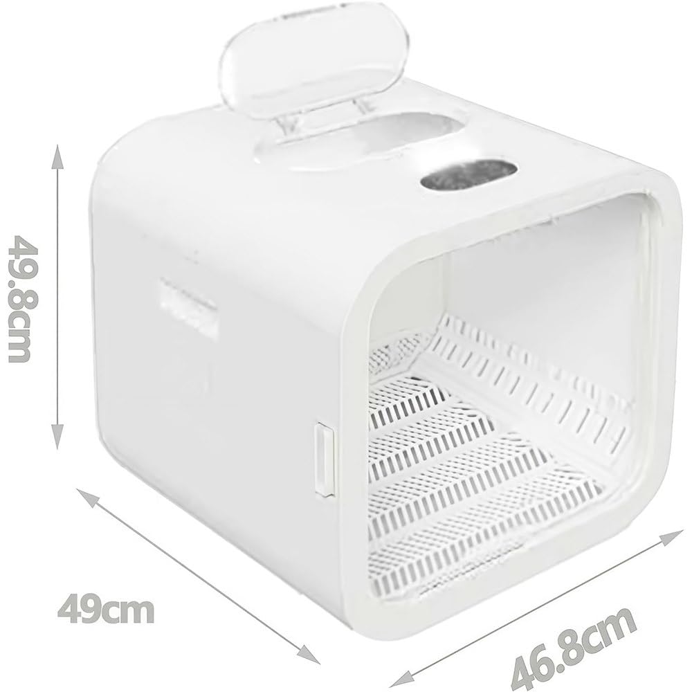 Caja secadora automática para mascotas para gatos y perros pequeños,eficiente,automático y silencioso 360° para gatos y perros,control inteligente temperatura con pantalla táctil,diseño seguro