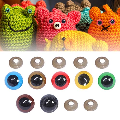 Occhi di sicurezza in plastica, 700 pezzi 7 colori...