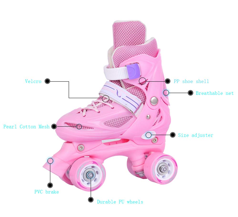 Regolabili pattini in linea pattini, Pattini a rotelle per bambini per ragazzi ragazze principianti Kid pattini in linea
