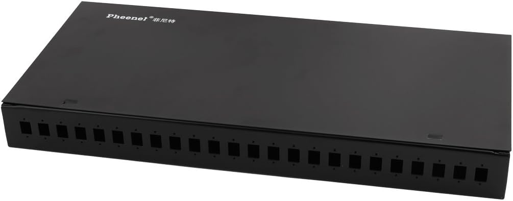 43cm x 4.5cm x 20cm 24 Outlet SC Multimode Tray Fiber Optic Terminal Box Black (cbeb97b522b5fba7cab4a78af7b042a0)