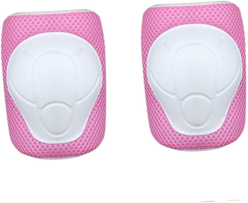 6Pcs Protective Gear Knee Pads Elbow Pads Hand Protectors for Cycling Skateboarding and Outdoor Sports Pink S Suitable