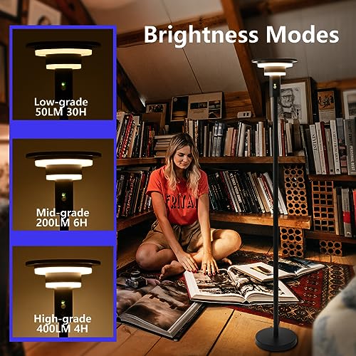 Lampadaire solaire d'extérieur étanche IP44 hauteur réglable 3000K - 3