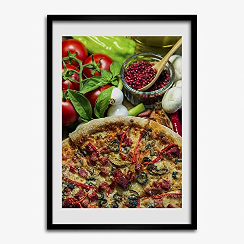 Tableau moderne pizza 50x70 cm pour créer une ambiance bistrot dans votre cuisine