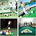 HWMUH Inflatable Football Snooker Billiards Set for Backyard and Garden, 16Pcs Leather Football Pool Kick Billiards Set Snookball Footpool Adult Outdoor Game Entertainment-15cm