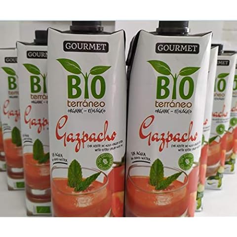 Bioterráneo Gazpacho Ecológico Gourmet 1L Pack 10 Unidades Cover