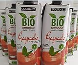 Bioterráneo | Gazpacho Ecológico Gourmet 1L | Gazpacho ecológico | Gazpacho Bio Pack | Organic Gazpacho | Pack 10 Unidades