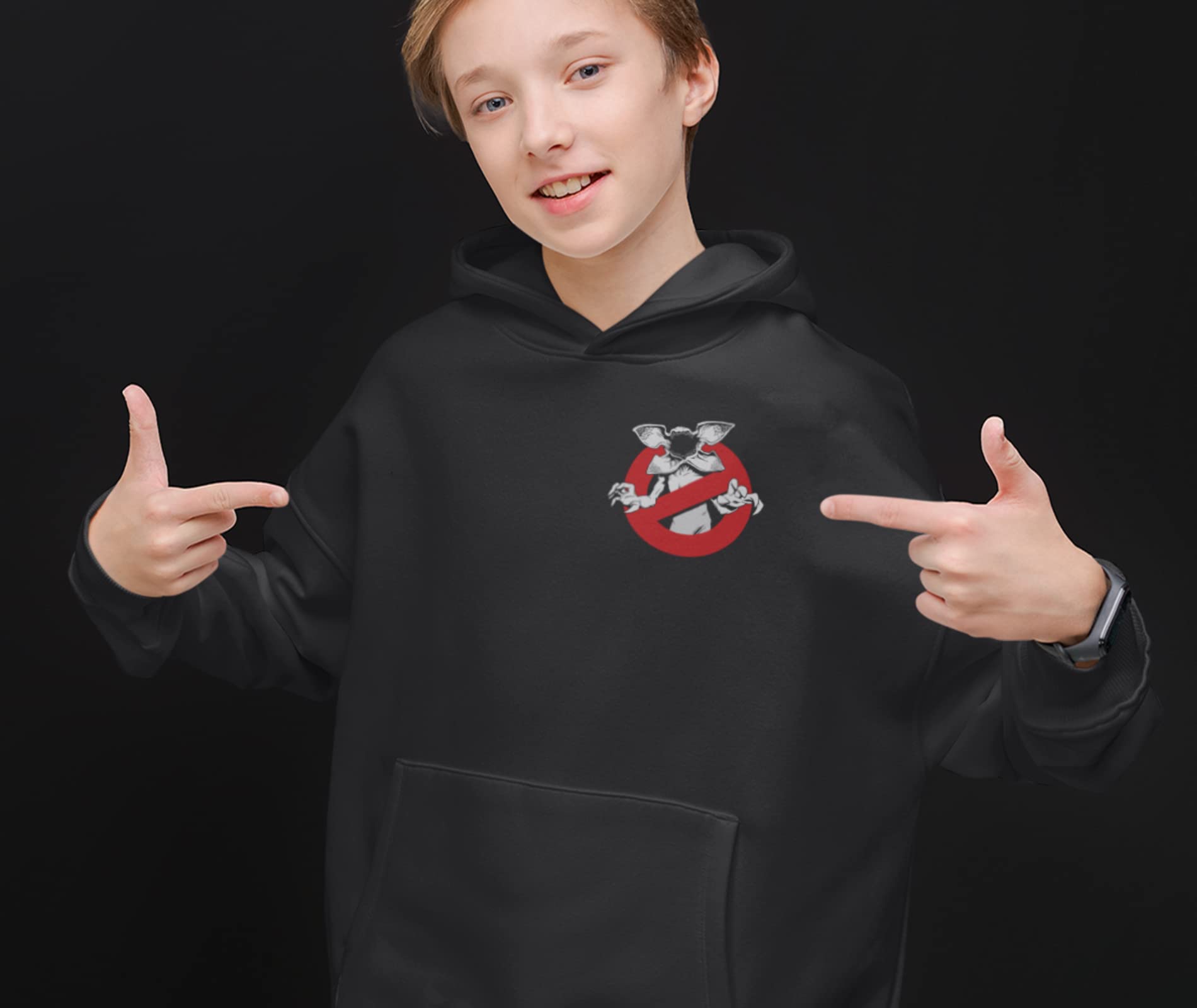 the Fan Tee Sudadera de NIÑOS Eleven D&D Stranger Demogorgon Friends Don´t Lie Letras 138
