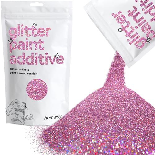 Hemway Glitzeradditiv, Zusatz für Dispersionsfarben auf Wasserbasis, 110 g, mehrfarbig