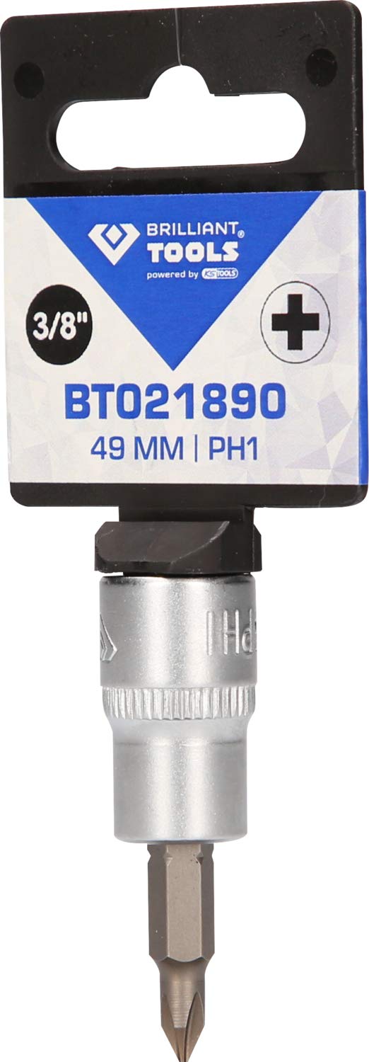 Douille Cruciforme PH1 3/8" - Acier Chrome Vanadium - Qualité Professionnelle