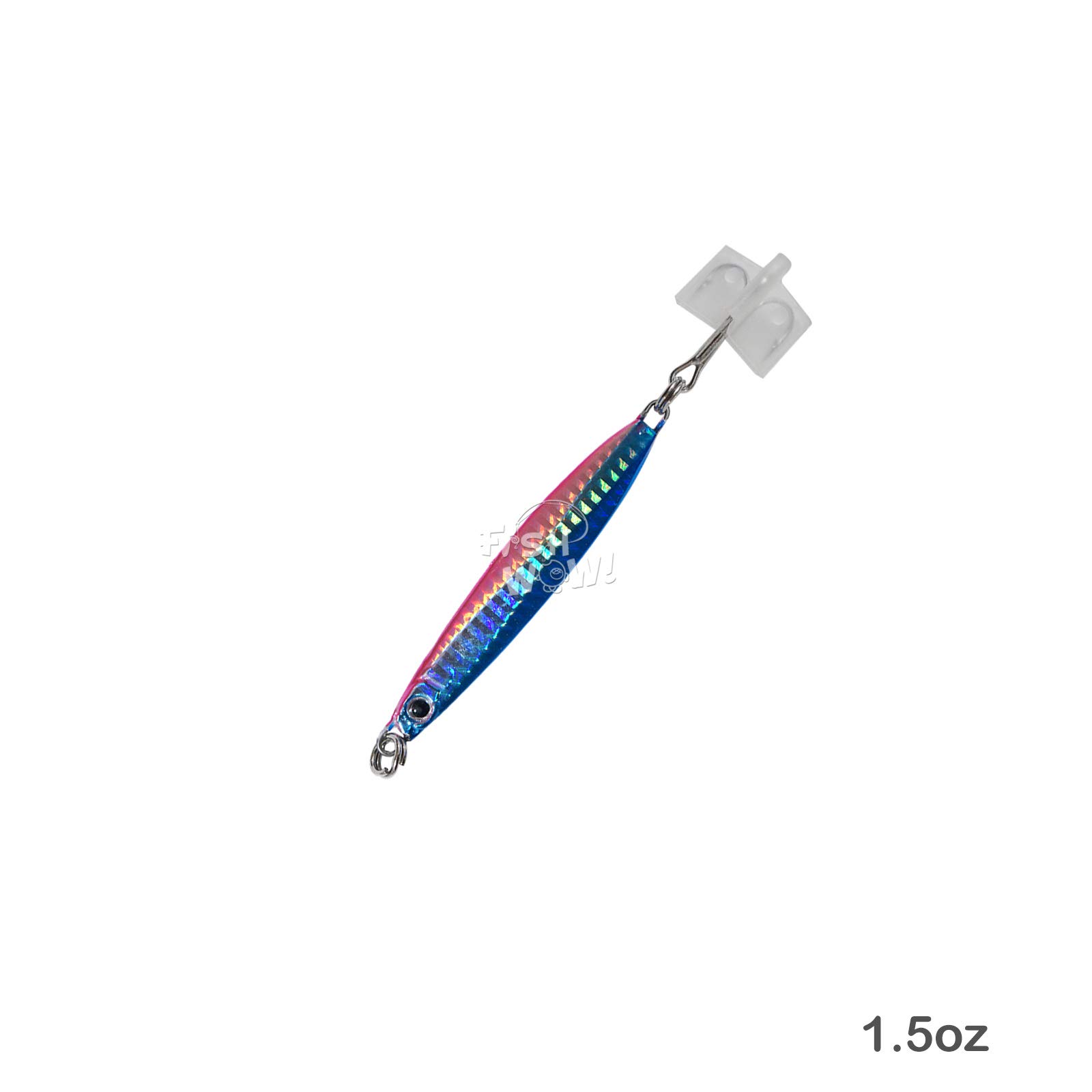 4pcs Blue Silver Colt Sniper Jigs 3.5oz (100g) - With MUSTAD Treble Hooks For Saltwater & Freshwater
