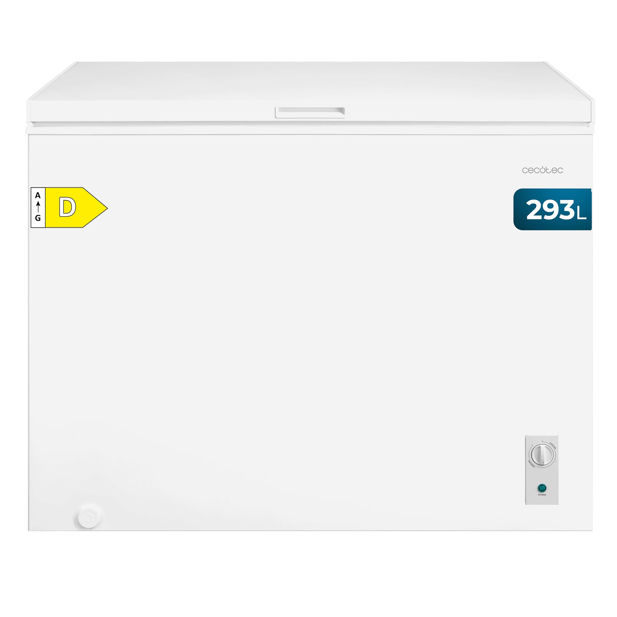 Cecotec Congelador Horizontal 99L Bolero CoolMarket Chest 99P White E. Cesta con Asas, Control Electrónico LED, UltraContact D-Cool, Dual Function, Puerta ZeroG (80º-30º), Fast Freezing, Compacto — view 24