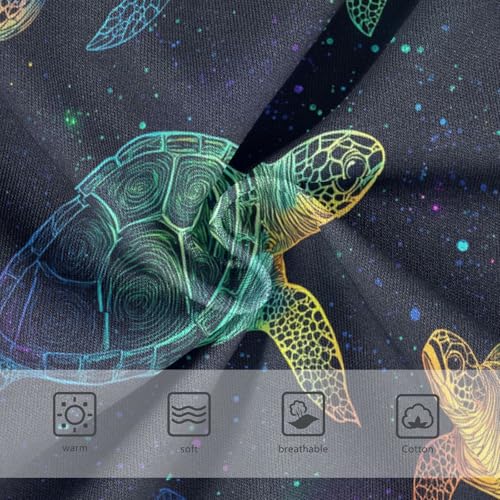 Wusikd Rainbow Colored Girls' Underwear Cotton Sea Turtles Girls Briefs Soft Toddler Underwear 2T3