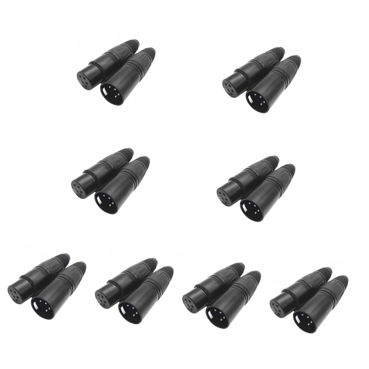 DOITOOL 16 Pezzi Connettori Xlr Pin Maschio Saldati per Microfono Ricambio Audio per Microfono e Console Mixer Compatibili con Jack