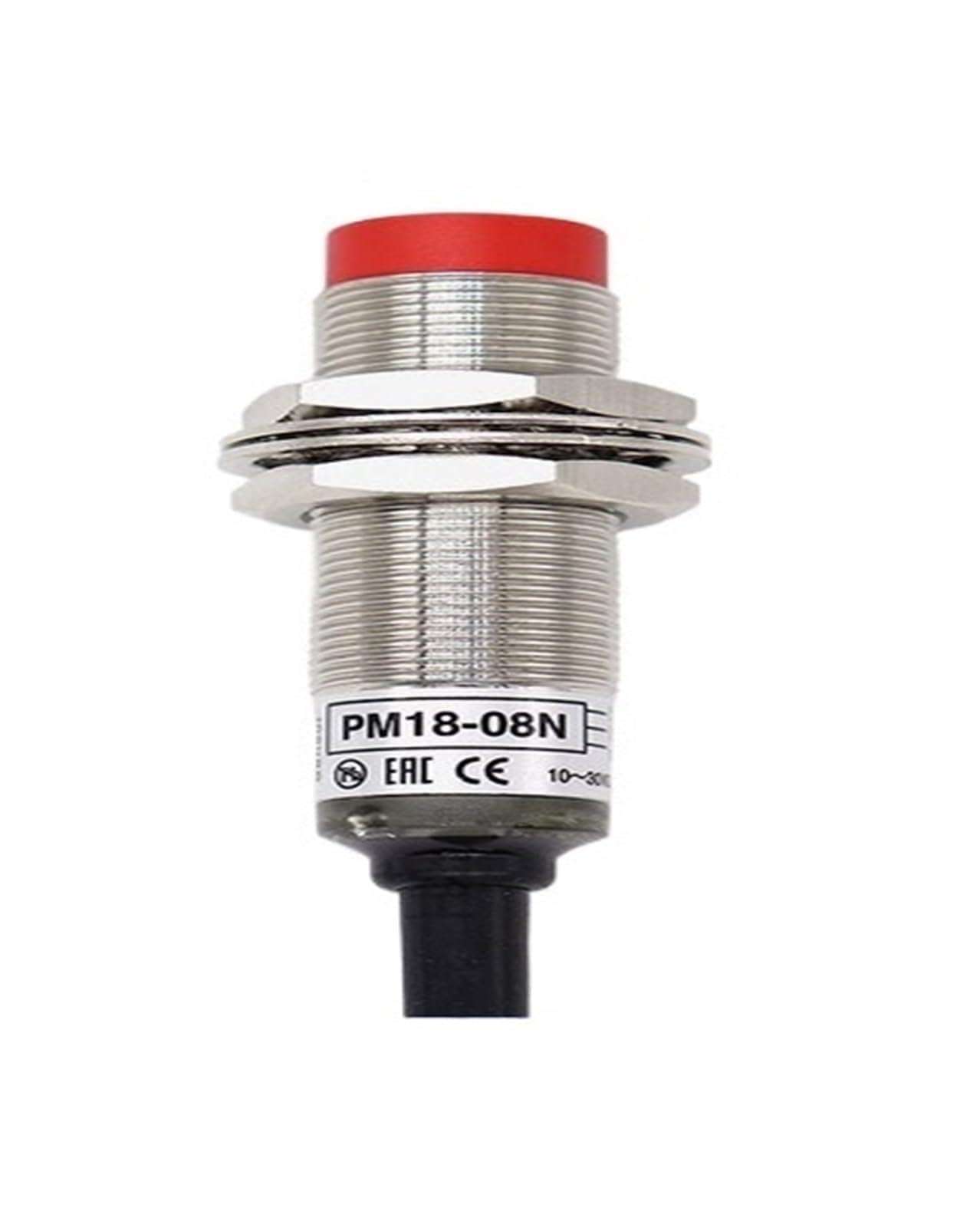 XDDQWSWA 1PC PM18-08P-08N-08S-08NB-08N-S Sensing 8mm Cable 2m Proximity Switch Sensor(PM18-08N NPN NO)