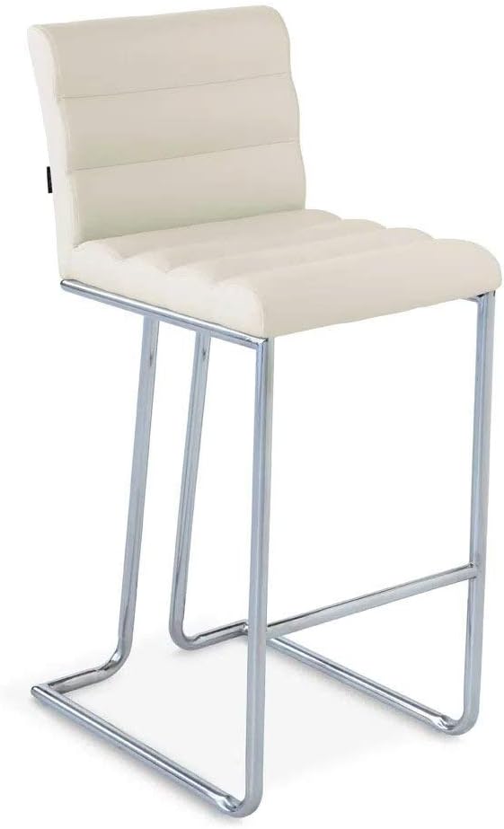 Buy Zuri Furniture Luna Counter Height Modern Bar Stool with Metal Base