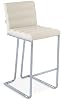 ZURI Luna Counter Height Modern Bar Stool with Metal Base - Teal