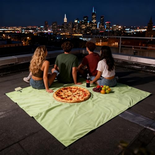 Manta de picnic impermeable y plegable para playa y camping 4