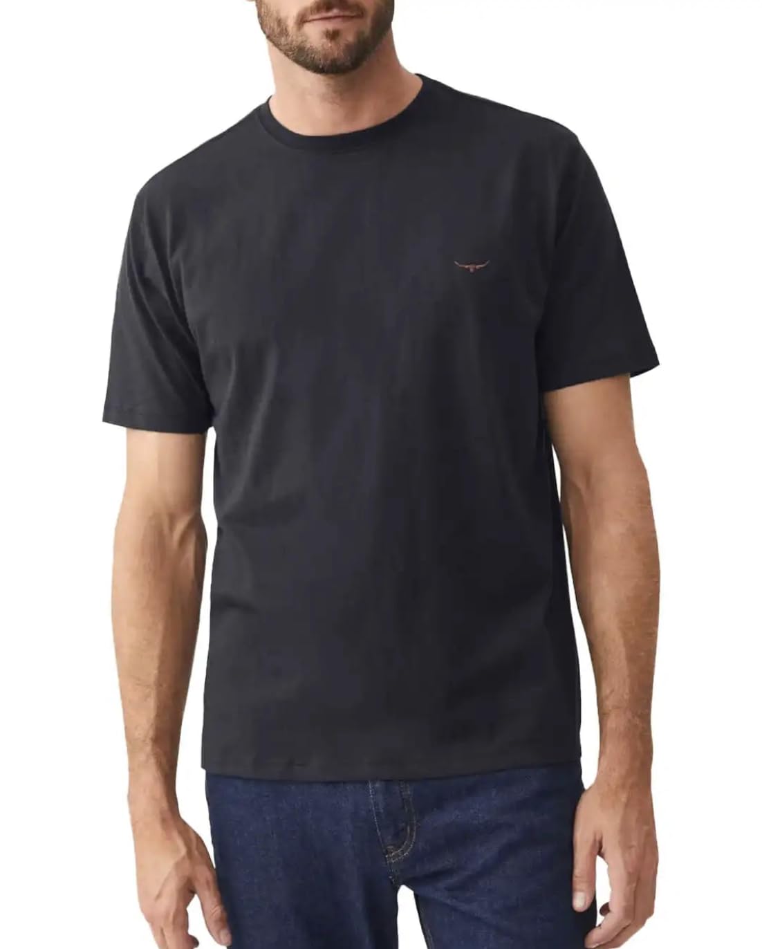 RM Williams Mens Parson T-Shirt (UK, Alpha, M, Regular, Regular, Navy)