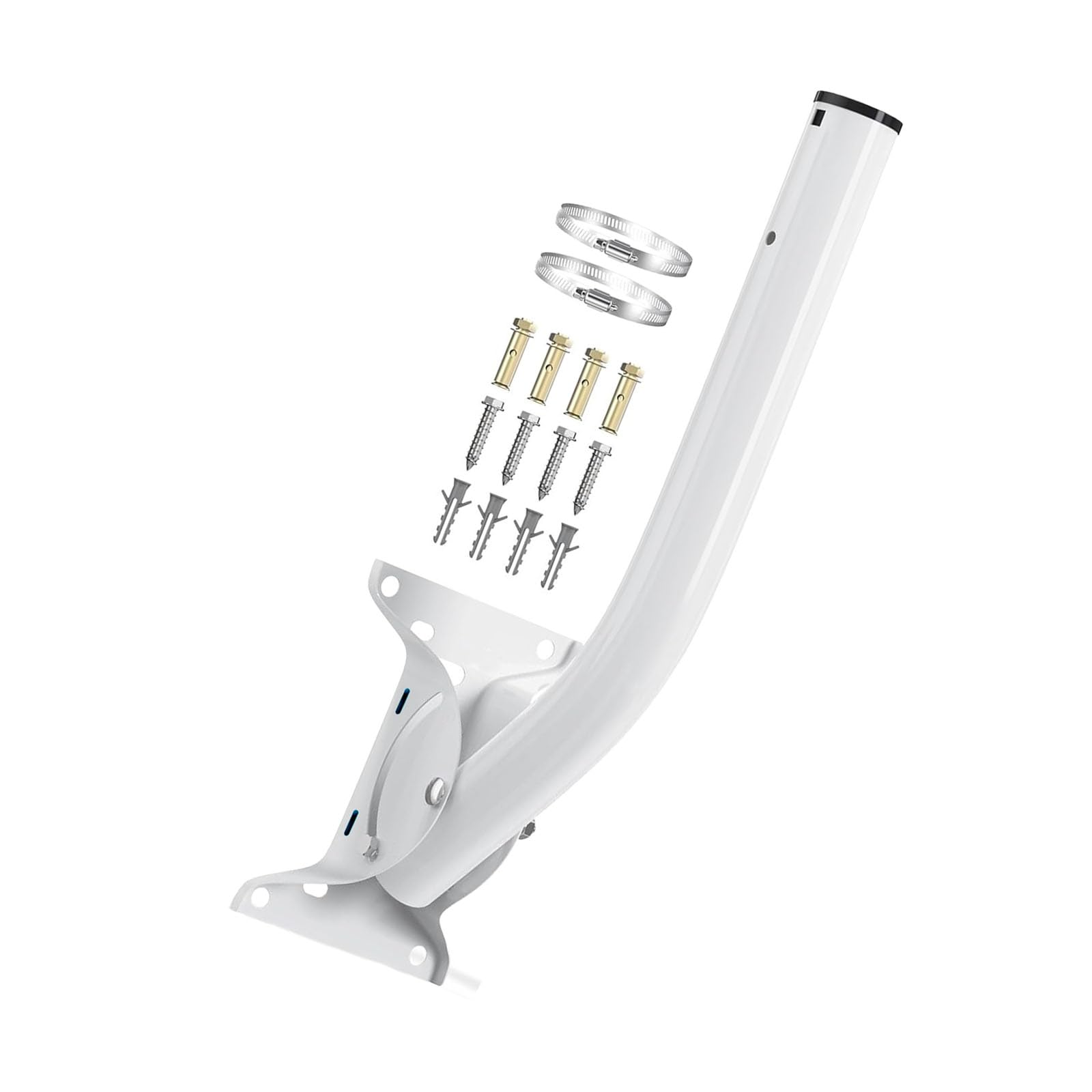 Consistent J Arm Indication Owner with 150 Degree for Outdoor WiFi Increaser Station Wall Mount Parenthesis for Receiver Modifiable J Arm Outdoor Receiver Mount Firm Steel CPE Owner
