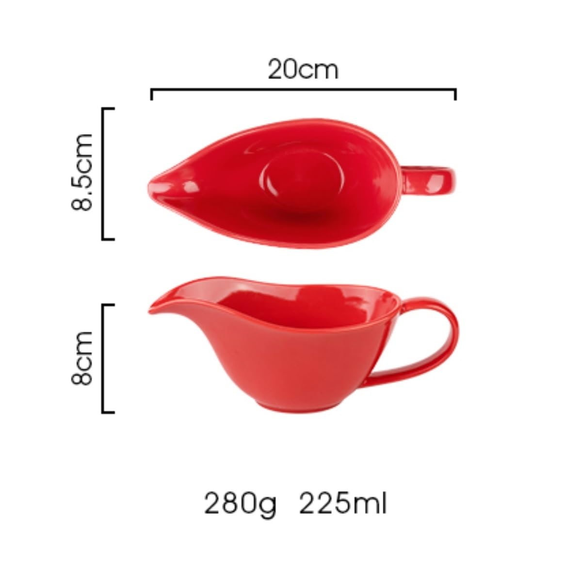 Jarra De Salsa Servir Taza De Salsa For Jugo Bistec, Olla For Leche, Tazón Cerámica Con Boca Puntiaguda, For, Salsera Para Restaurante(Black)