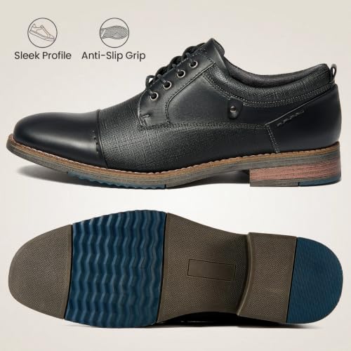 Image of Arkbird Men's Genuine Leather Oxford Dress Shoes - Lace-Up Business Formal Shoes for Office, Work & Daily Commute