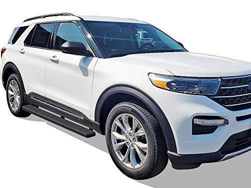 Estribos Tuxtreme 5 pulgadas Negro Mate Ford Explorer 2020-2026 miniatura 2