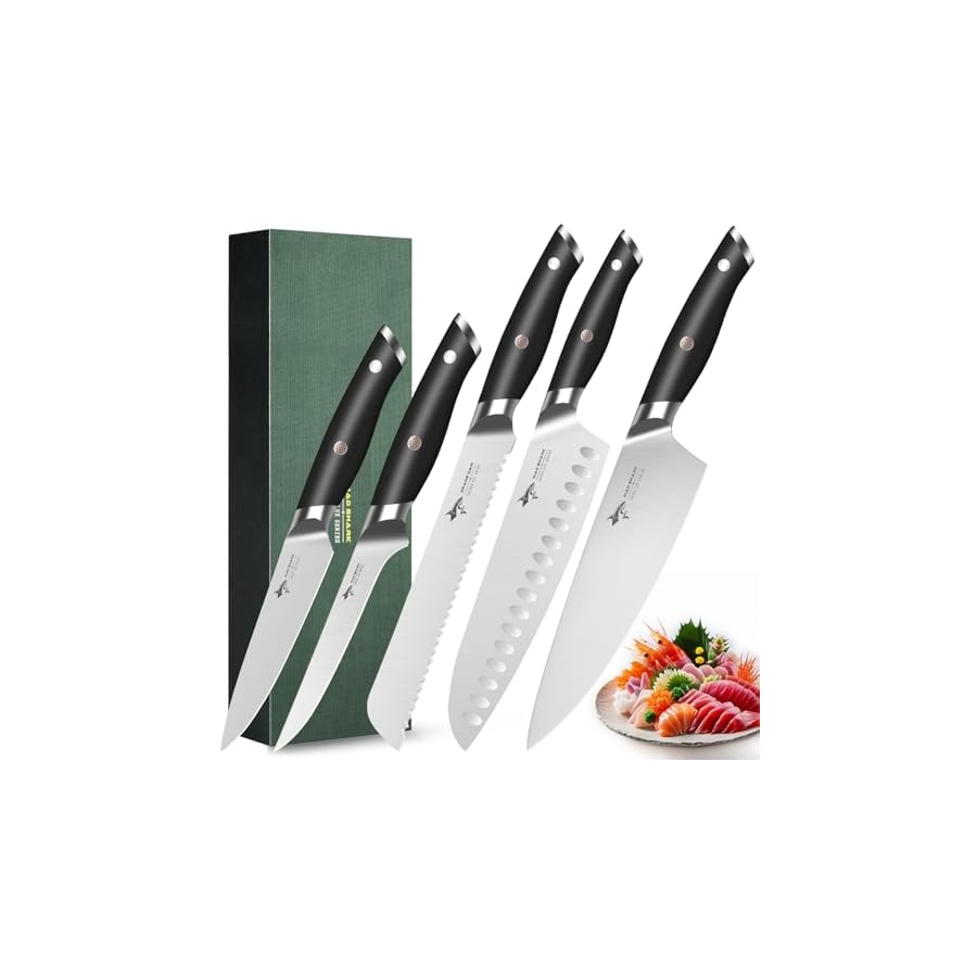 MAD-SHARK-Knife-Set-Professional-5-Piece-Kitchen-Chef-Knife-Set-German-High-Carbon-Stainless-Steel-Ultra-Sharp-Knives-Sets-Ergonomic-Handle-20-Home-Cooking-Perfect-Cutlery-Set-Gift MAD SHARK Knife Set, Professional 5 Piece Kitchen Chef Knife Set, German High Carbon Stainless Steel Ultra Sharp Knives Sets, Ergonomic Handle 2.0 Home Cooking Perfect Cutlery Set Gift