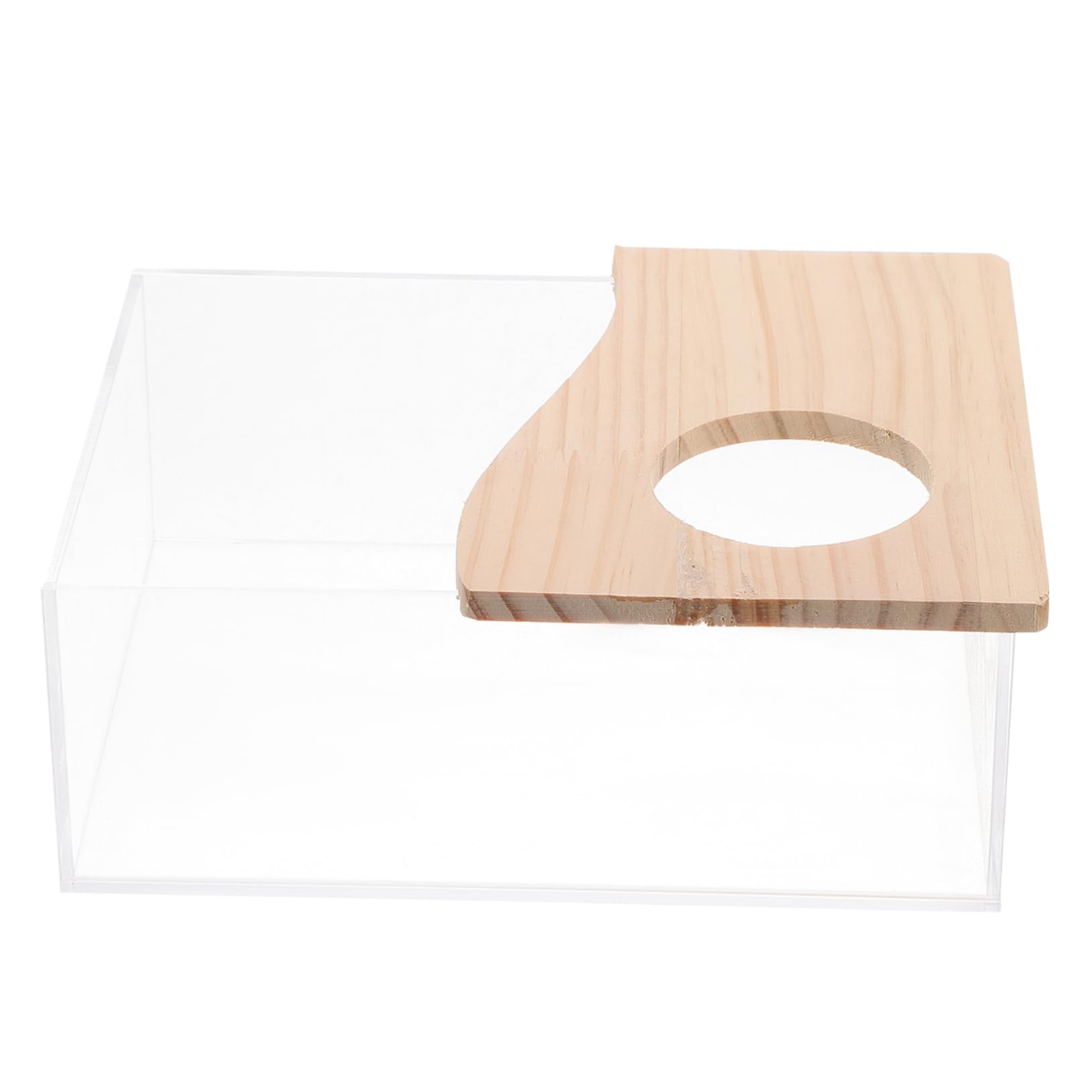 BESPORTBLE Box Hamster Sandbox: Pee Sprays Hamster Water Bowl Sand Bath for Hamster Cage Actylic Sand Bath Critter Hamster Bedding Gerbil Litter Rat Pet Pigs