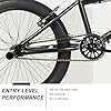 WEIZE Freestyle BMX Bike, 20 inch Trick Bicycle for Kids, Hi-Ten Steel Frame, 360 Degree Rotor Freestyle, 4 Pegs Single Speed Teen Bike for Boys Girls & Beginner-Level to Advanced Riders, Matte Black #5