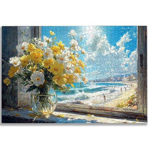 Puzzle 1000 Piezas, Puzzle Paisaje con Caja para Adultos, DIY Hablar Rompecabezas Madera para Adultos, 1000 Piezas Rompecabezas Desafiante, para Decoracion Hogar, Regalo Mujer, Regalo Hombres, -2994