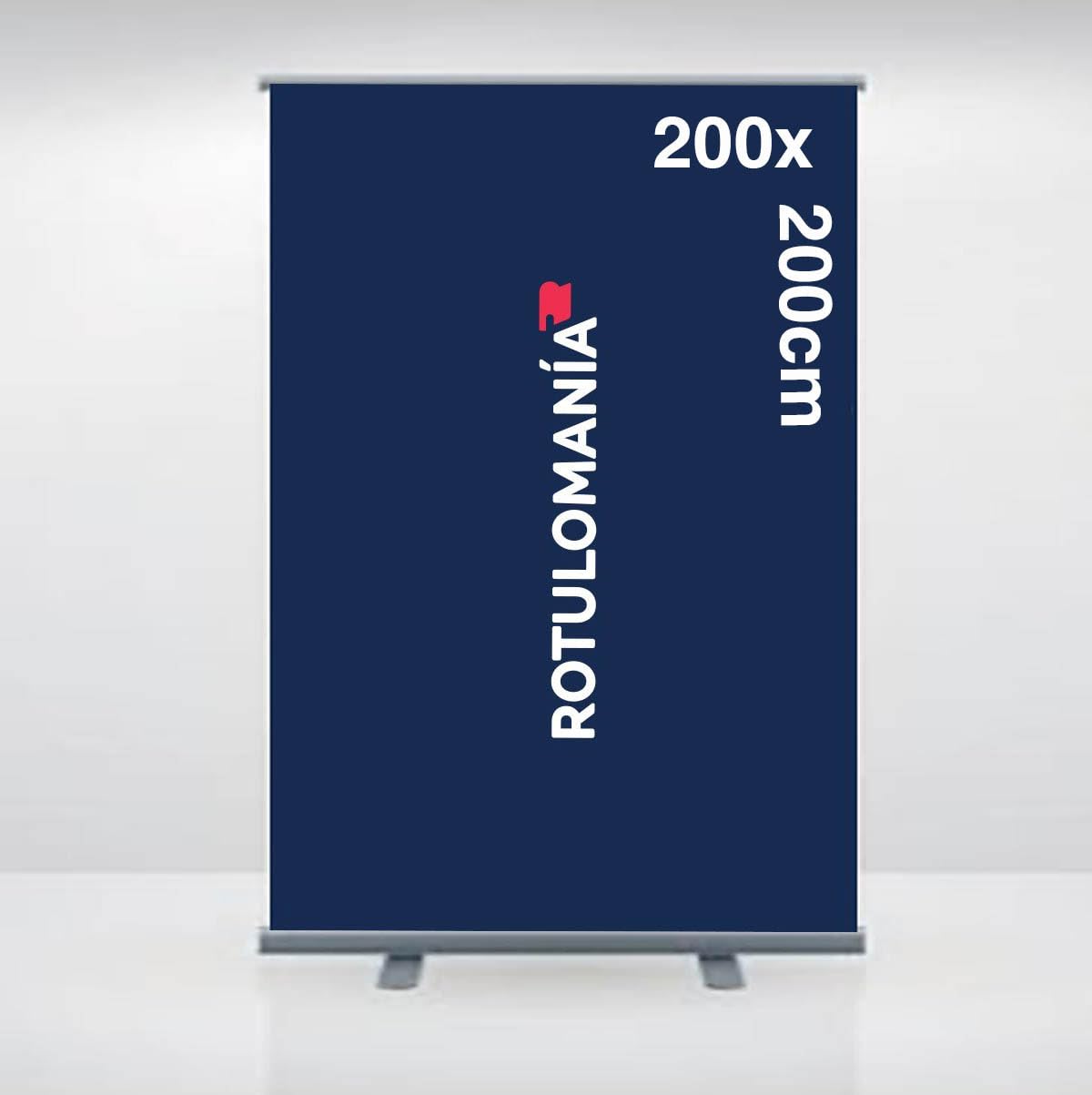 Genérico Expositor publicitario Rollup 200x200 cm Personalizado, impresión incluida, máxima Calidad de impresión