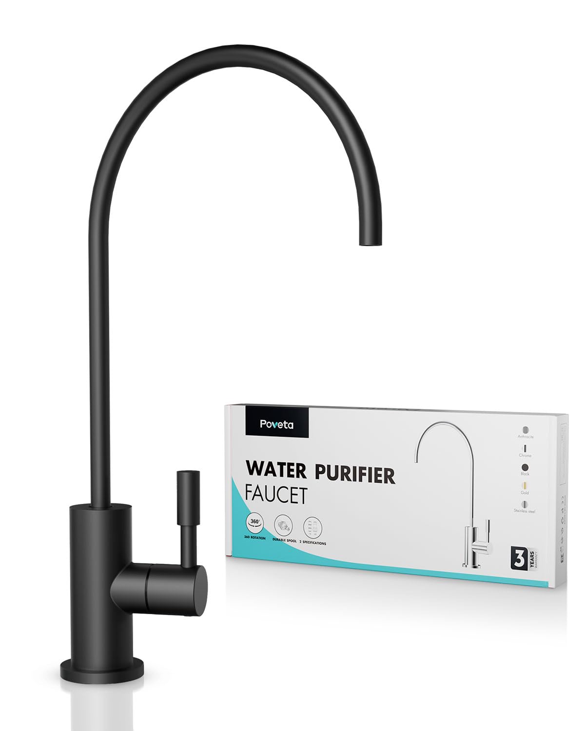 Robinet Cuisine Pour L'eau Potable, Robinet d'Évier Acier Inoxydable