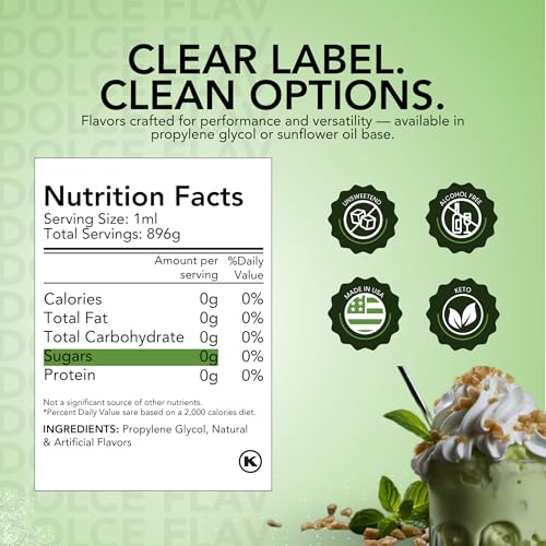 Image of Dolce Flav Pistachio Extract - 1 Gallon Water-Soluble Kosher, Sugar-Free, Concentrated Nutty Pistachio Flavor for Baking, Ice Cream & Pastries