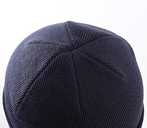 Image of Home Prefer Mens Winter Hats Acrylic Knit Cuff Beanie Cap Warm Womens Beanie Hat