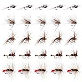 Goture 25pcs Fly Fishing Flies Kit - Fly Fishing Lures Set for Trout, Bass, Salmon & Pike