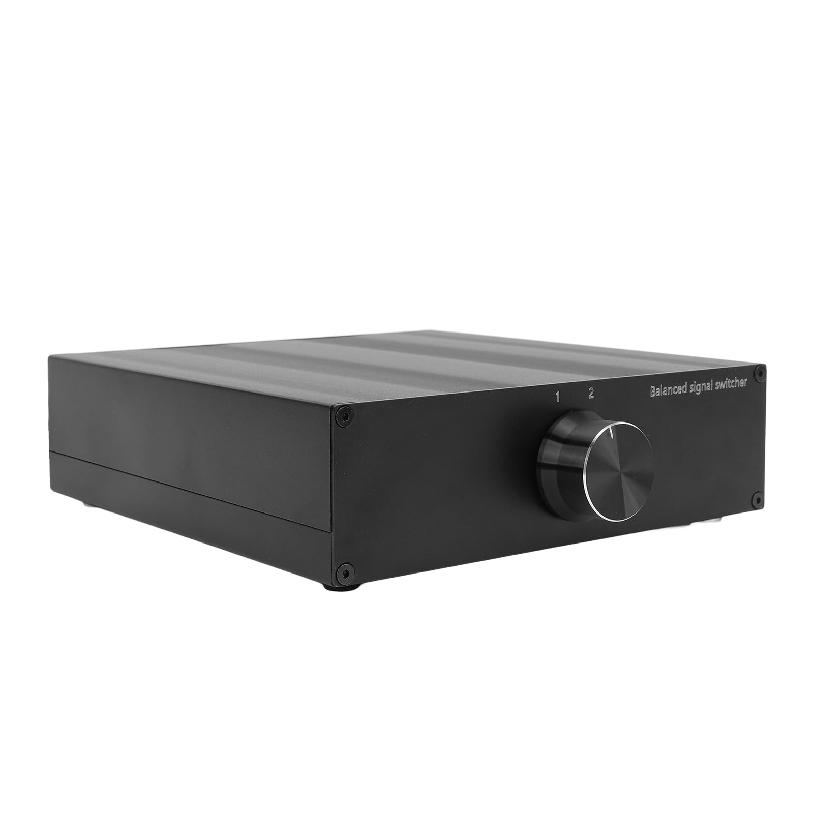Generic Interruptor de Sonido 2 en 1, Selector de para Estéreo HiFi Doméstico, Dispositivos XLR de Aleación de Aluminio de 2 Canales