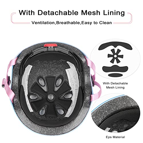 Image of Kids Bike Helmet,Toddler Skateboard Helmets for Ages 2-3-5-8-14 Years Boys Girls，Adjustable Multi-Sport Bicycle Skateboarding Football Roller Skating Scooter Rollerblade Balance Bike Helmet