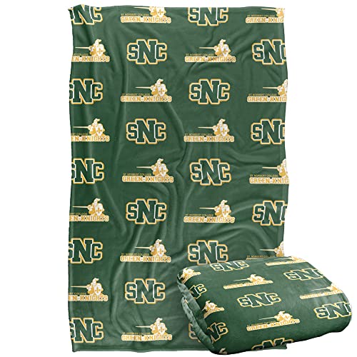 St. Norbert College Greeen Knights Blanket, 36"x58" Logo Pattern, Silky Touch Super Soft Throw