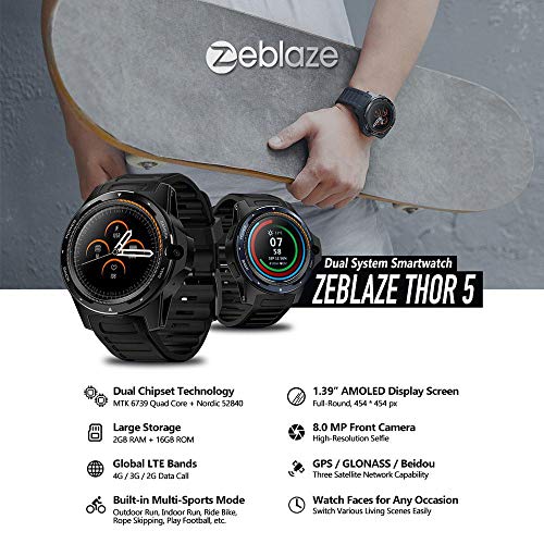Lesgos Nuevo Zeblaze Thor 5 Dual SmartWatch, Zeblaze Thor Dual ...