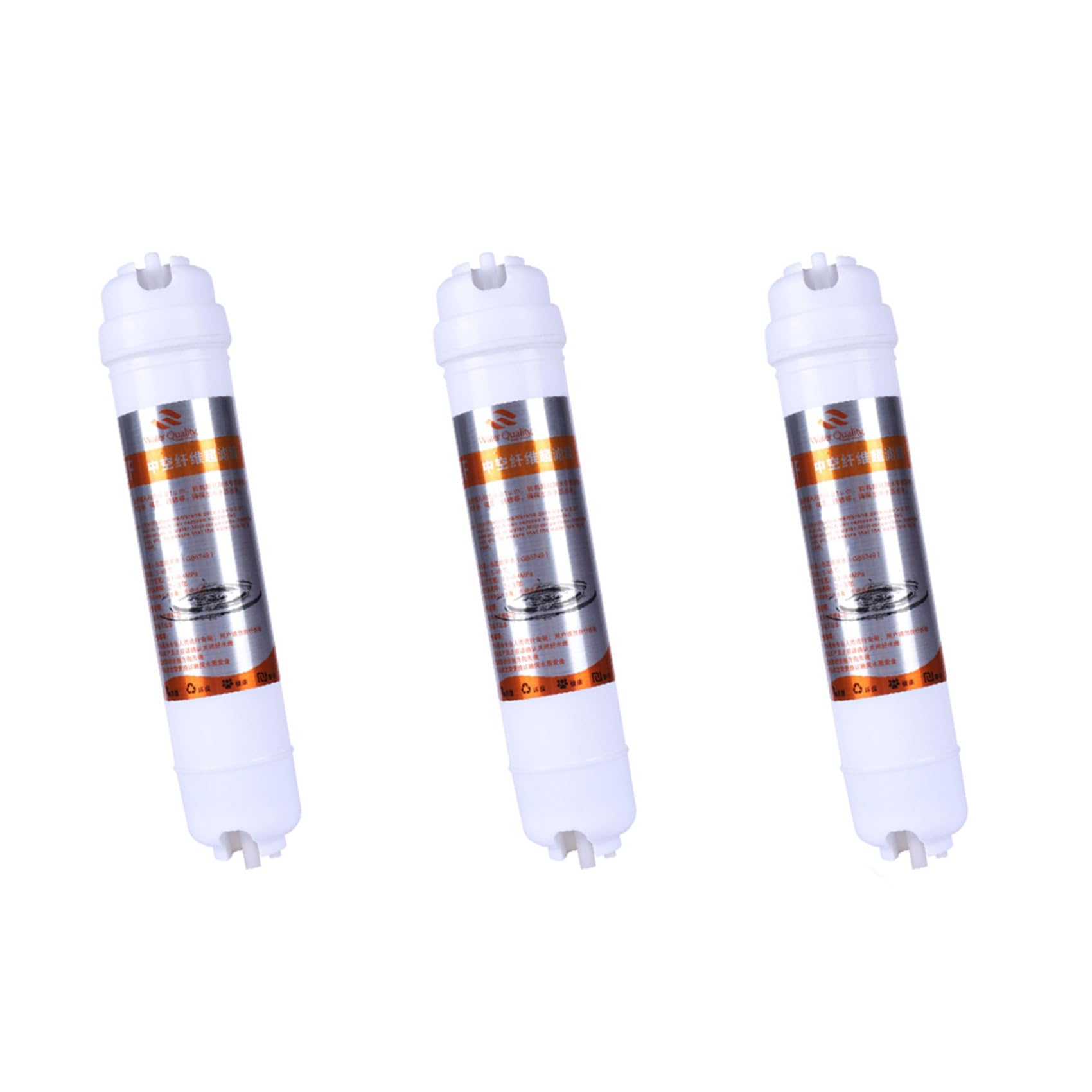 Uikdjgu As Shown 3Pcs 8Inch 1/4Inch Water Purifier Filter Quick Connect Filter Elements Ultrafiltration Membrane Integrated Filter