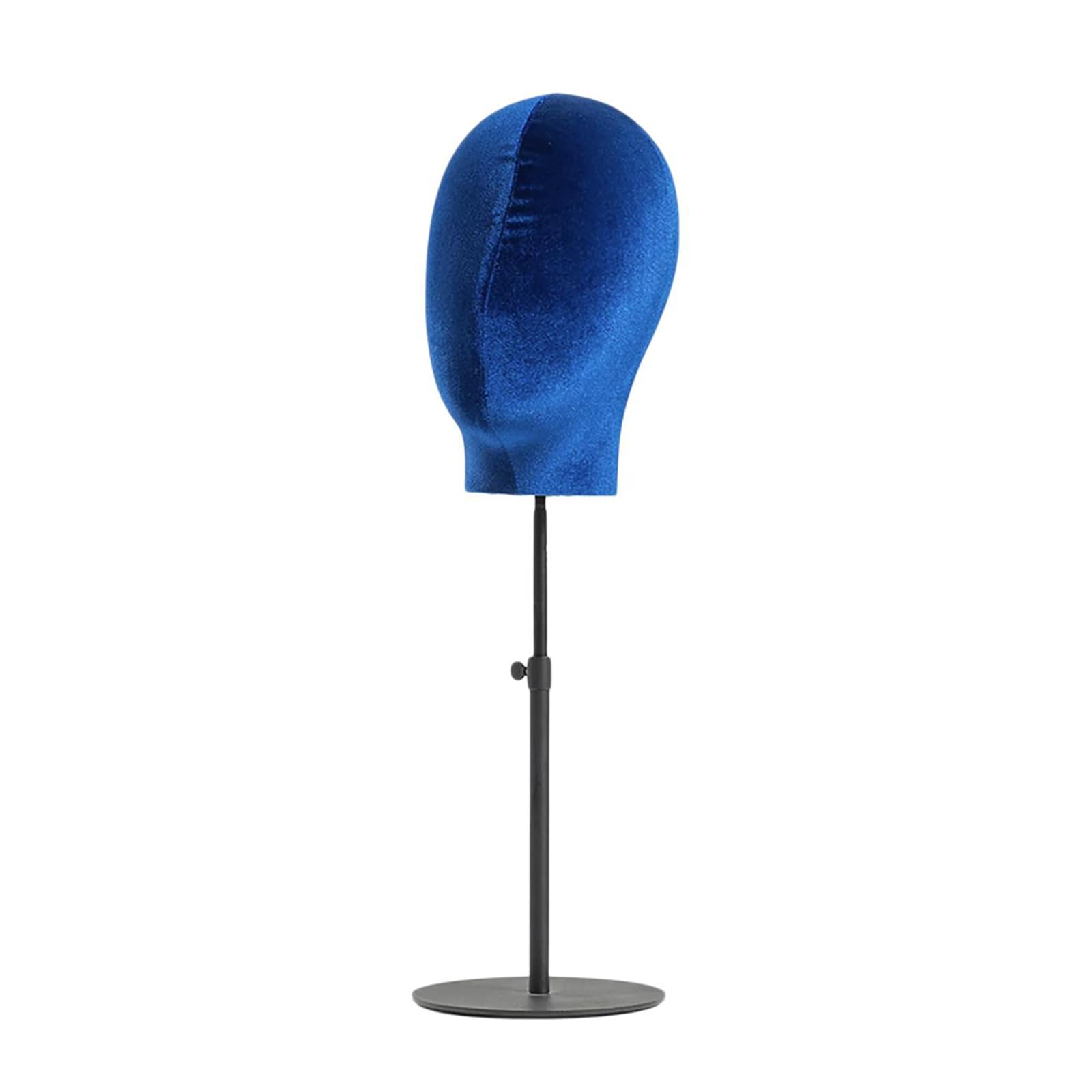Soporte para cabeza de maniquí ajustable en altura para sombrero y peluca, soporte de alfiler con metal retráctil