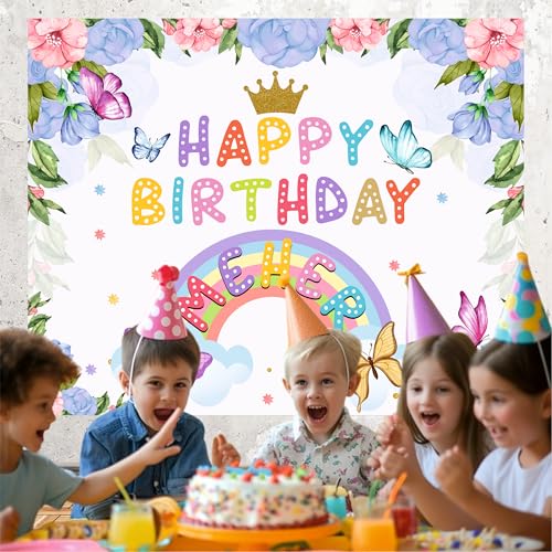 Image of Personalized Kids Birthday Banner Backdrop | Custom Name Party Decoration | 50+ Theme Birthday Background | Photo Booth & Stage Decoration for Kids