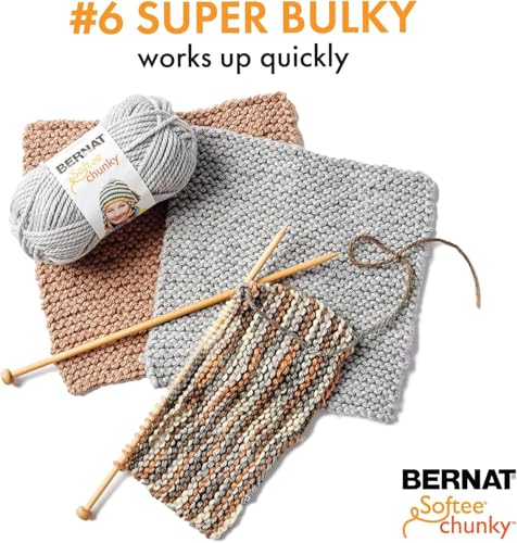 Image of Bernat Softee Chunky Yarn, 3.5 Oz, Gauge 6 Super Bulky, Pumpkin