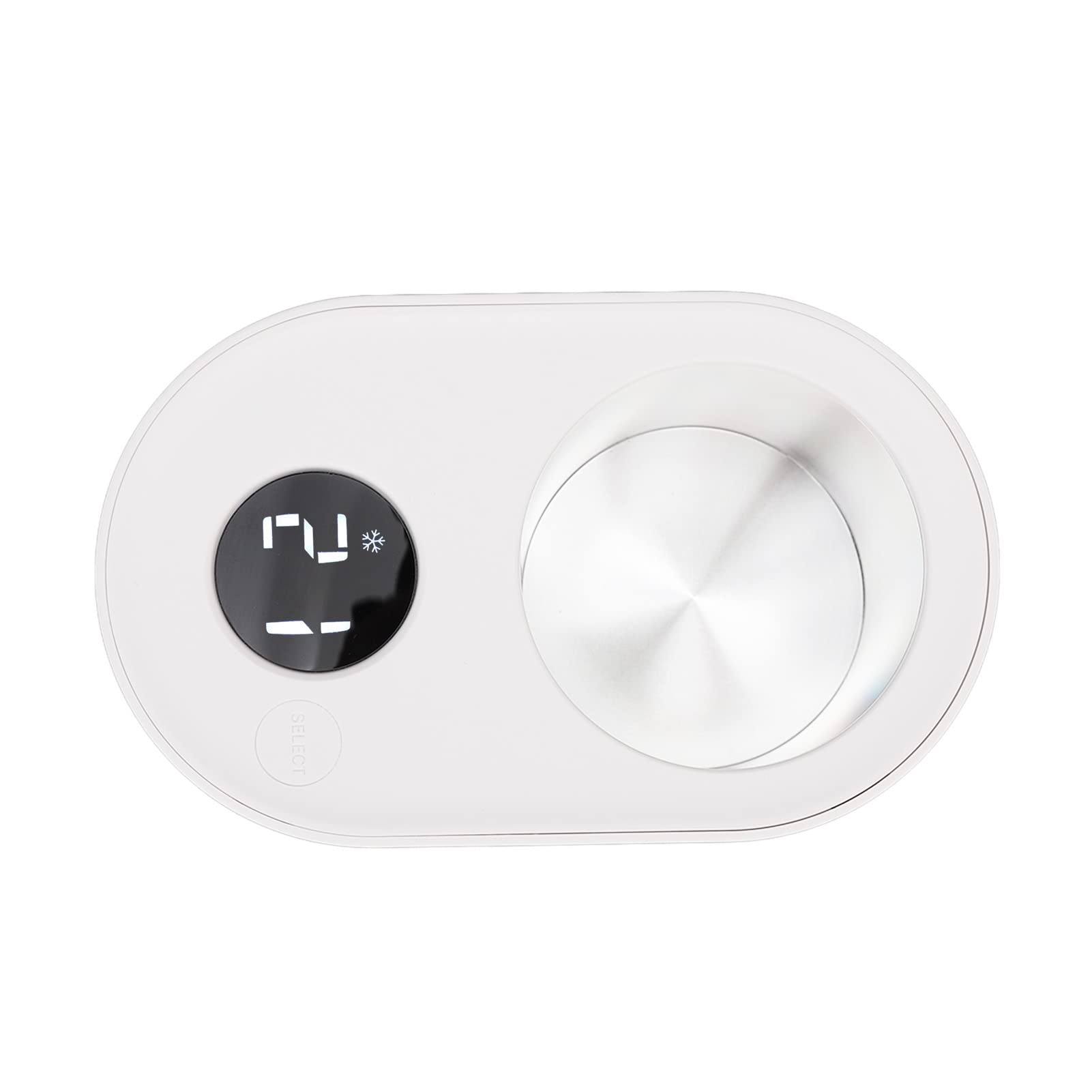 Scaldatazze per Auto 2 in 1 Tazza di Raffreddamento Elettrica Multifunzionale per Viaggi in Veicolo con ABS e Lega di Alluminio 12V (Bianca)