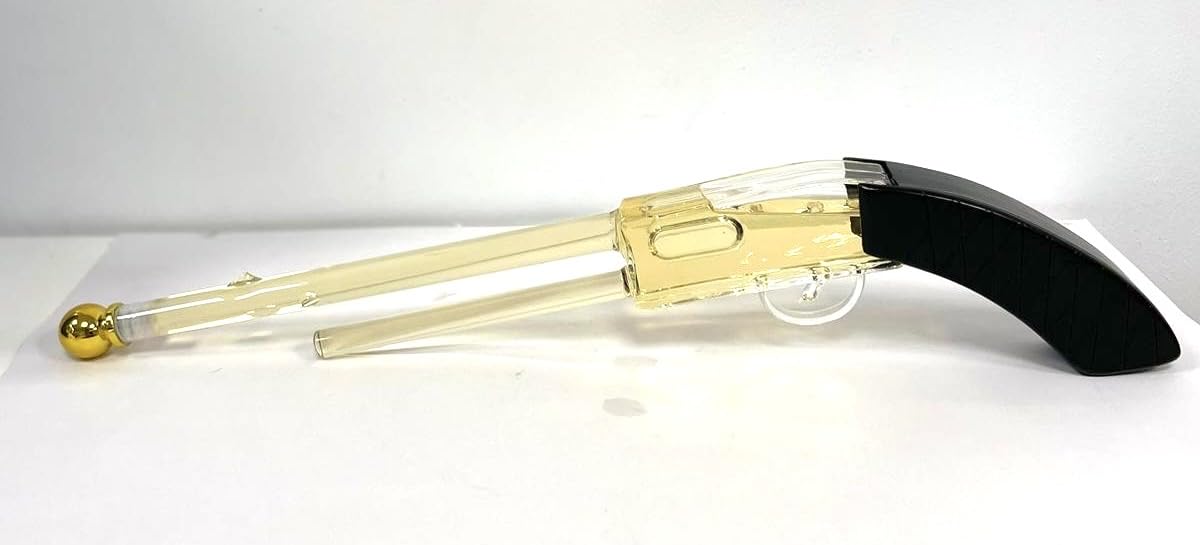 Bottiglia a Forma di Fucile con Grappa, 2 Centiliters, Oro, Bottiglia Regalo, Fucile con Liquore, Gift Ideas