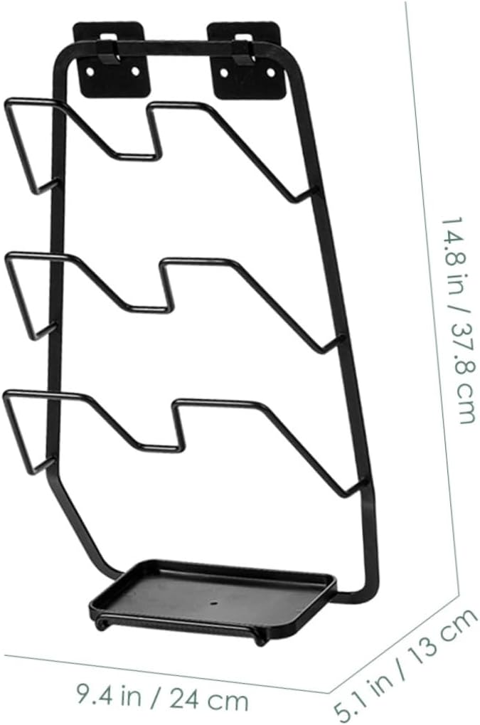 Home Wall-mounted Pot Lid Organizer Kitchen Rack for Cutting Boards and Pans Punch Installation and Kitchen Storage