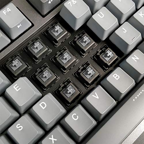 Image of DURGOD Taurus K320 TKL Mechanical Gaming Keyboard - 87 Keys - Double Shot PBT - NKRO - USB Type C (Cherry Speed Silver, Space Grey)