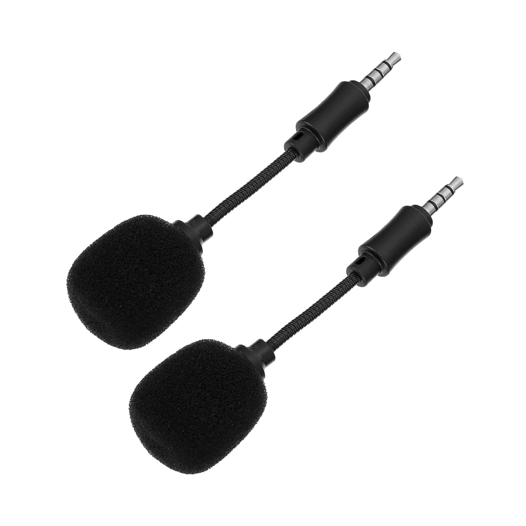 LIFKOME 2pcs Noise Reduction Microphone for Live Streaming Recording and Ktv Portable in-line Design for Phone and Computer Use for Interviews and Conferences